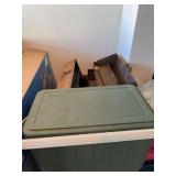 Coleman Cooler, vintage tackle/tool box
