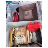 Picture frames. Candles, candle holder. Kanjo, tin square bowl