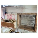Vintage Box Shifter, Cigar Box, Pinecones