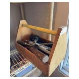 Wood tool box & misc tools
