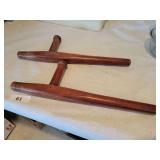 Wooden riot batons