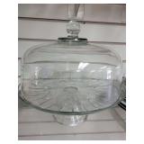 Clear Glass Pedastal Cake Stand w/Lid