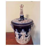 Vintage Italian ceramic ice bucket 14" t