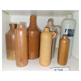 Collection of Pottery Jugs