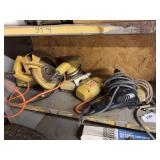 Drills, circular saw, sabre saw