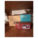 Sunbeam food slinger, pair coffee mugs, Pyrex coffee pot