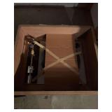 Turn table mounted in wood box