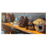 Figurines and Asian style vase
