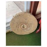 Antique sandstone grinding wheel