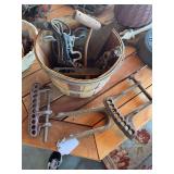 Lot of vintage iron tools