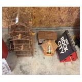 Bird houses & cage