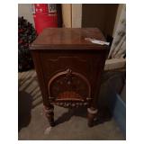 Antique record storage cabinet, 16”w x 14”d x 30”h