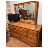 Dresser 5’ x 18” x 31” mirror is 42” x  32”