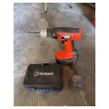 Black & Decker drill (no charger), Kobalt socket set, lead chunk