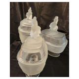 Vintage Candy Dishes w/Lids