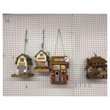 4 bird houses
