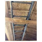 11’ wood straight ladder
