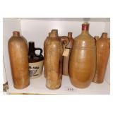Large Lot of Stoneware Jugs
