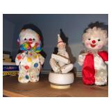 Musical clown, 2 clown figures