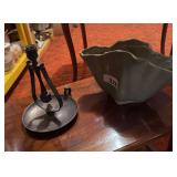 vintage metal swinging gimballed candleholder, often called a captain