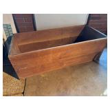 Large antique wooden box
