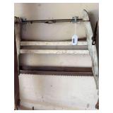 2 buck saws, wood clamp