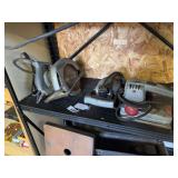 Circular saw, vintage drill & sander