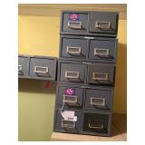 6 piece metal file drawers 16 x 12 x 5
