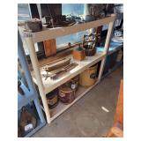 White plastic shelf