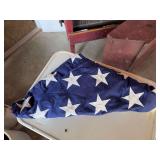 Folded American flag