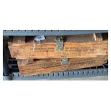 2 wood ammo crates