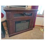 Corner TV Cabinet w/Fireplace  42 x 34 x 26