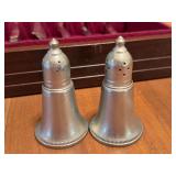 Weighted sterling silver salt & pepper shakers, Set of Community "South Seas" flatware