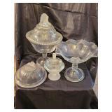Vintage Candy Dishes, Pedastal, Lid
