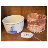Pottery bowl, porcelain ship bowl