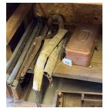 Tool box, chain binder, pipe, large tool caddy & contents