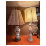 2 tables lamps 35" & 36"