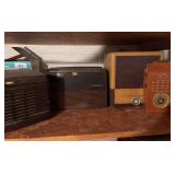 RCA Victor radio, Westinghouse radio, slide projector