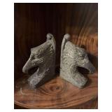 Eagle head bookends (marble )