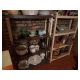 2 plastic 4 shelving units 49 x 30 x 11.  49 x 30 x 11. No contents
