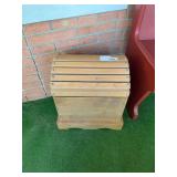 Wood camel back magazine rack