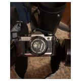 Canon AE-1 with additional lens