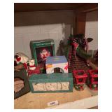 Christmas decorations, bell, Noel angels, bowl, glasses, lanterns, miscellaneous