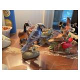 Lot of bird figures (made in Japan) swan dish, duck figures