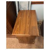 Small 14.5 x23” table with pull out table , is worn on top