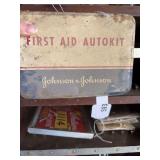 License, eagle emblems, gas can, lunch box, ice crusher