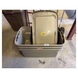 3 large storage tubs