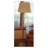 Floor Lamp w/Brass  58" tall