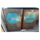 2 vintage GE Lexan containers