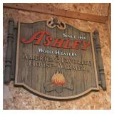 Ashley Wood Heater advertising sign